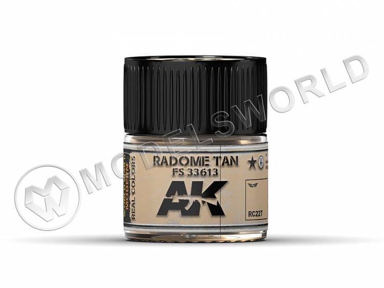 Акриловая лаковая краска AK Interactive Real Colors. Radome Tan FS 33613. 10 мл - фото 1