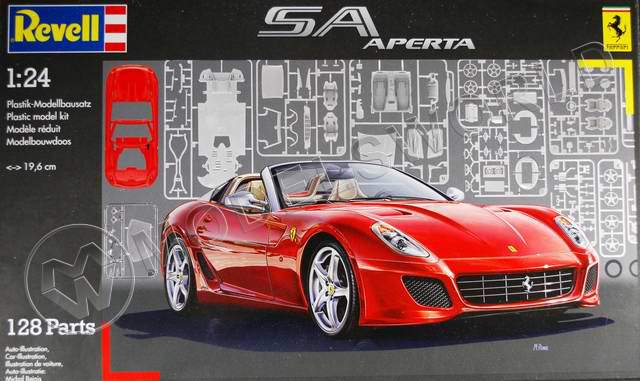 Склеиваемая пластиковая модель Ferrari SA Aperta. Масштаб 1:24 - фото 1