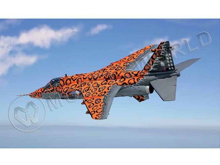 Склеиваемая пластиковая модель самолета  Jaguar Gr.3 "Big Cat". Масштаб 1:72 - фото 1