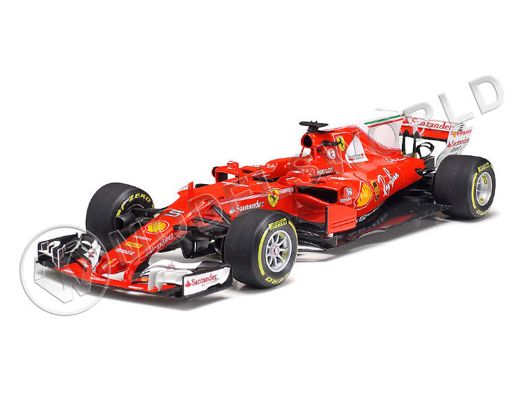 Склеиваемая пластиковая модель автомобиля Ferrari SF70H. Масштаб 1:20 - фото 1