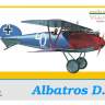 Склеиваемая пластиковая модель самолета Albatros D.V. Масштаб 1:48