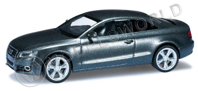 Модель автомобиля Audi A5, серый металлик. H0 1:87 - фото 1