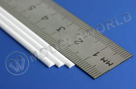 Пруток пластиковый полукруглый 2.5 мм, 3 шт