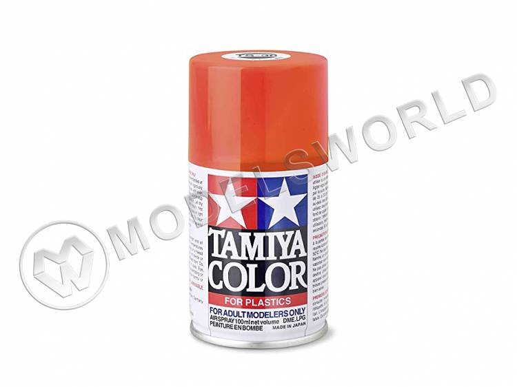 Краска-спрей Tamiya серия TS в баллоне 100 мл. TS-36 Fluorescent Red (Флуоресцентная красная)  - фото 1