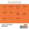 Акриловая краска AK Interactive 3rd GENERATION Standard. Light Orange. 17 мл