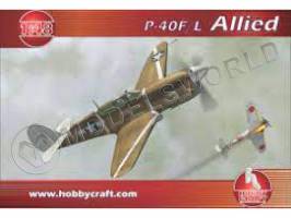 Склеиваемая пластиковая модель самолета P-40F/L Allied. Масштаб 1:48