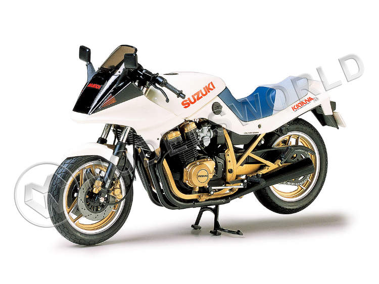 Склеиваемая пластиковая модель мотоцикла Suzuki GSX750S New Katana. Масштаб 1:12 - фото 1