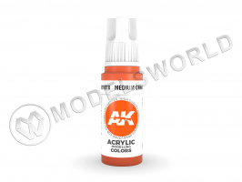 Акриловая краска AK Interactive 3rd GENERATION Standard. Medium Orange. 17 мл