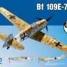 Склеиваемая пластиковая модель Bf 109E-7 trop. Масштаб 1:48