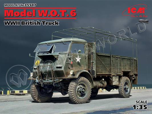Склеиваемая пластиковая модель Model W.O.T. 6, Британский грузовой автомобиль ІІ МВ. Масштаб 1:35