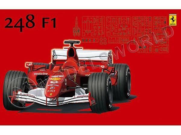 Склеиваемая пластиковая модель болид Ferrari 248 F1, 2006. Масштаб 1:20 - фото 1