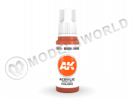 Акриловая краска AK Interactive 3rd GENERATION Standard. Burn Orange. 17 мл