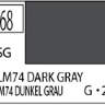 Краска водоразбавляемая художественная MR.HOBBY RLM74 DARK GRAY (Полу-глянцевая) 10мл.