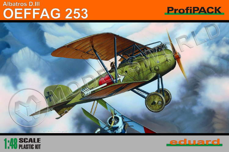 Склеиваемая пластиковая модель самолета Albatros D.III Oeffag 253. ProfiPACK. Масштаб 1:48 - фото 1