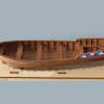Набор для постройки модели Российская восьмивесельная шлюпка XVIII века. Масштаб 1:50