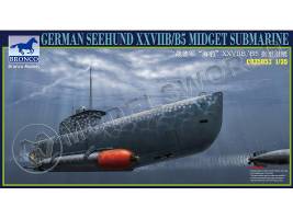 Склеиваемая пластиковая модель Немецкая сверхмалая подводная лодка Seehund Type XXVIIB/B5. Масштаб 1:35