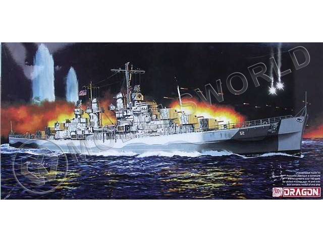 Склеиваемая пластиковая модель Легкий Крейсер U.S.S. JUNEAU CL-52, 1942. Масштаб 1:700 - фото 1