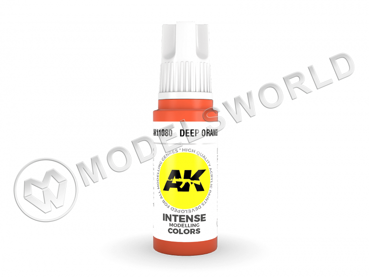 Акриловая краска AK Interactive 3rd GENERATION Intense. Deep Orange. 17 мл - фото 1