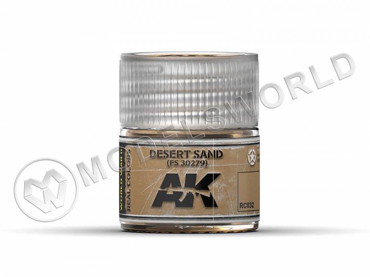 Акриловая лаковая краска AK Interactive Real Colors. Desert Sand FS 30279. 10 мл