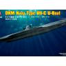 Склеиваемая пластиковая модель Немецкая ДПЛ U-boat Type VII C. Масштаб 1:350
