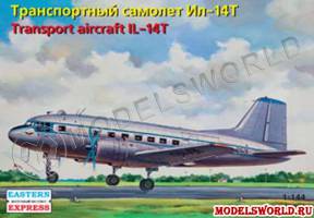 Склеиваемая пластиковая модель Транспортный самолет ИЛ-14Т. Масштаб 1:144