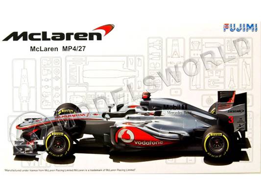 Склеиваемая пластиковая модель болид McLaren MP4/27 2012. Масштаб 1:20