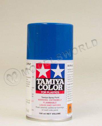 Краски-спрей Tamiya серия TS в баллонах по 100мл. TS-93 Pure Blue - краска-спрей 100 мл. - фото 1