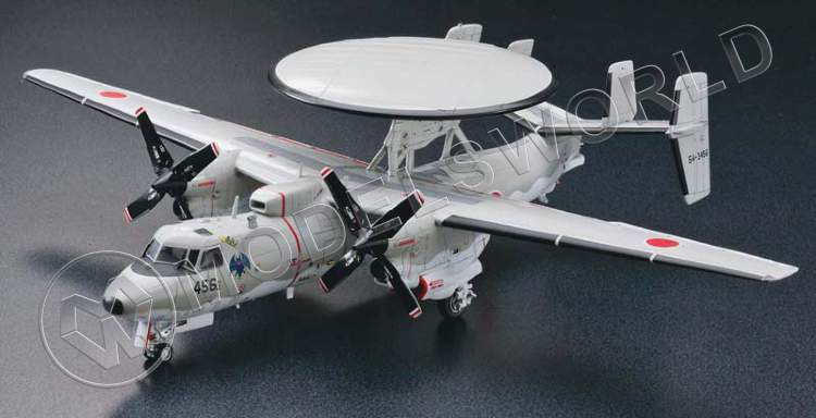 Склеиваемая пластиковая модель Самолет: E-2C Hawkeye Jasdf E30. Масштаб 1:72 - фото 1