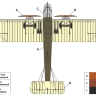 Склеиваемая пластиковая модель Английский тяжёлый бомбардировщик Виккерс «Вими» IV. Масштаб 1:72