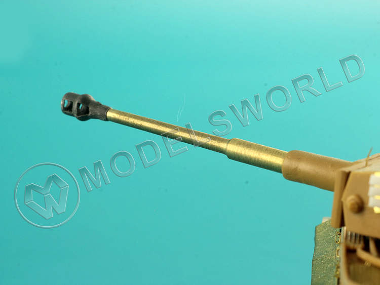 Металлический ствол со смоляным дульным тормозом для PzKpfw VI Tiger (ранний тип). Масштаб 1:72 - фото 1