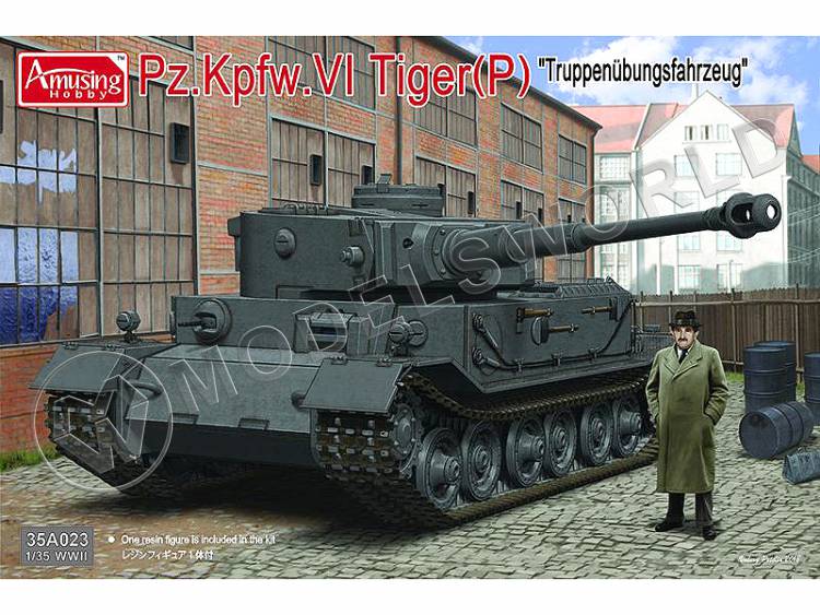 Склеиваемая пластиковая модель немецкий танк Pz.Kpfw.VI Tiger(P) "Truppenübungsfahrzeug" . Масштаб 1:35 - фото 1