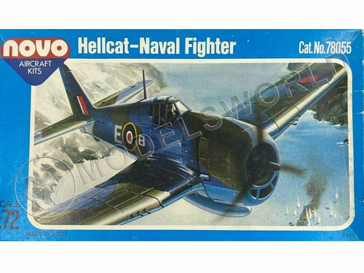 Склеиваемая пластиковая модель Морской истребитель Hellcat (без коробки). Масштаб 1:72 - фото 1