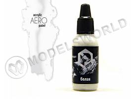 Акриловая краска Pacific88 Aero Белая (White), 18 мл