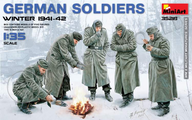 Немецкие Солдаты (Зима 1941-42). Масштаб 1:35 - фото 1