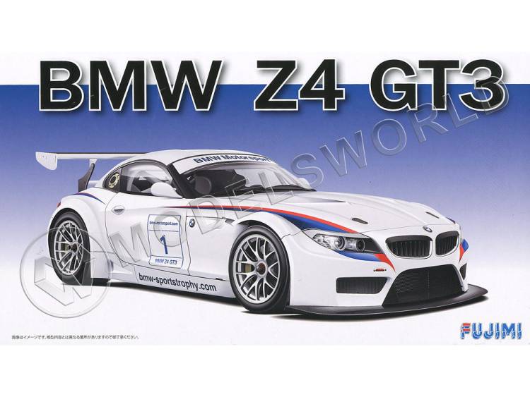 Склеиваемая пластиковая модель автомобиль BMW Z4 GT3. Масштаб 1:24 - фото 1