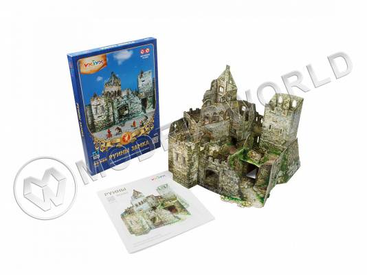 Модель из бумаги Руины замка, серия Средневековый город
