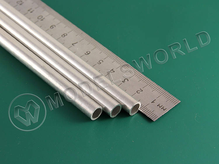 Толстостенная алюминиевая трубка 8 мм (толщина стенок 0.9 мм), 1 шт - фото 1