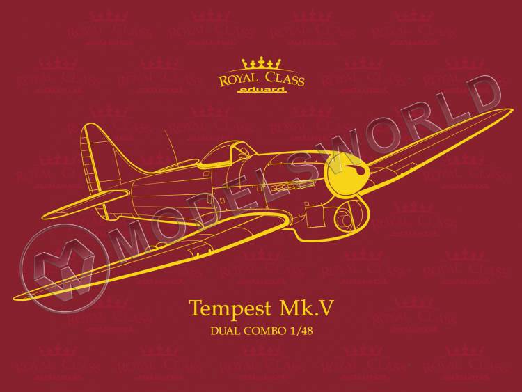 Склеиваемая пластиковая модель Tempest Mk.V. Royal Class. Масштаб 1:48 - фото 1