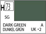 Краска водоразбавляемая художественная MR.HOBBY DARK GREEN (Полу-глянцевая) 10мл. - фото 1