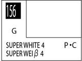Краска на растворителе художественная MR.HOBBY С156 SUPER WHITE IV (Глянцевая ) 10мл. - фото 1