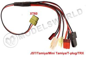 Кабель для зарядного устройства XT60 - TRX/Tamiya/JST/T-plug/Mini Tamiya