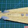 Деревянная палуба DKM Scharnhorst For Dragon 1040. Масштаб 1:350