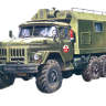 Склеиваемая пластиковая модель грузовик Зил-131 КП. Масштаб 1:72