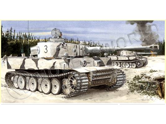 Склеиваемая пластиковая модель Танк Tiger I Initial Production (Ленинград 1942-43 гг). Масштаб 1:35