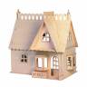 Сборная деревянная модель Дом с портиком малый