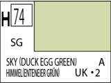 Краска водоразбавляемая художественная MR.HOBBY SKY DUCK EGG GREEN (Полу-глянцевая) 10мл. - фото 1