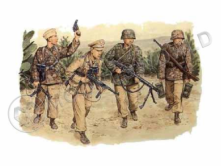 Фигуры немецких солдат - Дивизия Германа Геринга, Тунис 1943 г. Масштаб 1:35 - фото 1