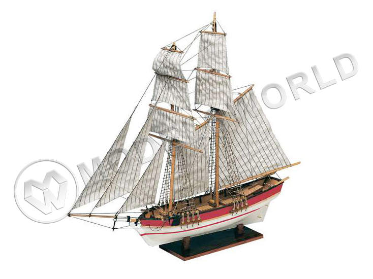 Набор для постройки модели корабля FLYER шхуна XVIII века. Масштаб 1:100 - фото 1