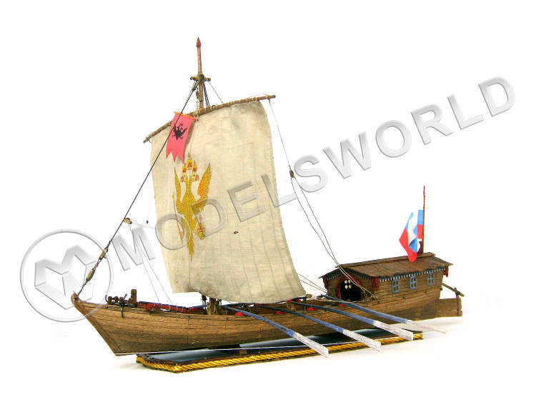 Набор для постройки модели корабля РУССКИЙ ВОЕННЫЙ СТРУГ. Масштаб 1:50 - фото 1