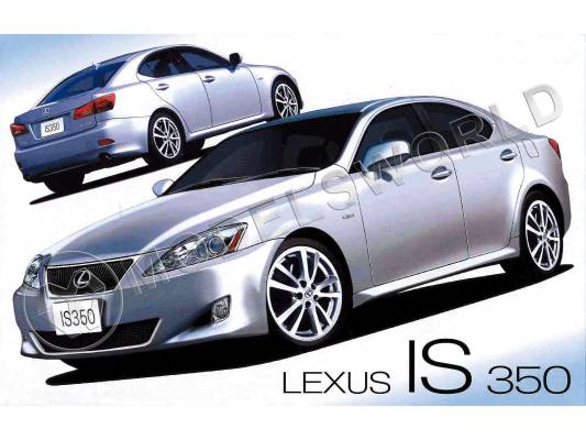 Склеиваемая пластиковая модель автомобиль Lexus IS350. Масштаб 1:24